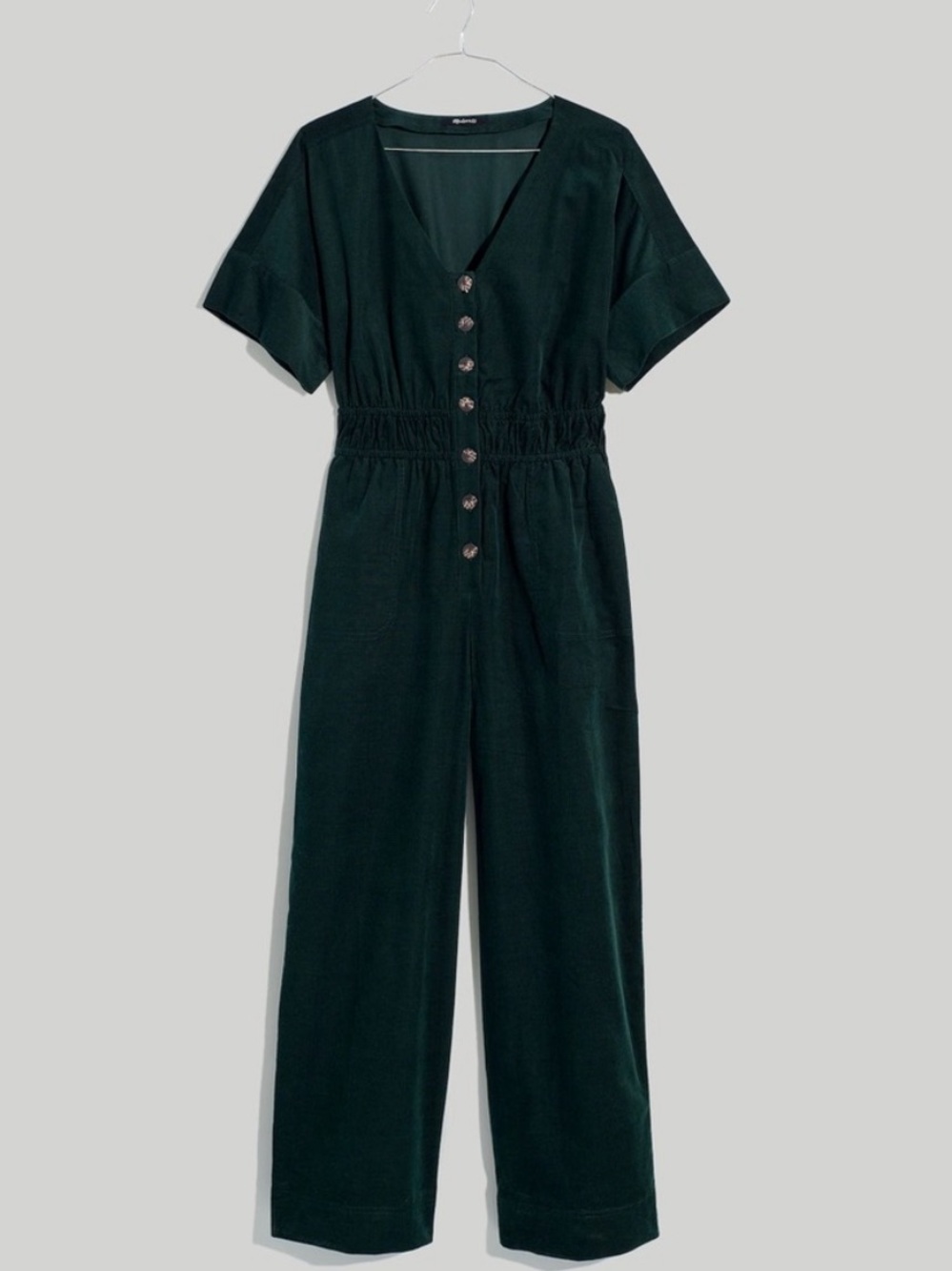 Madewell Corduroy Sophia Straight Leg Jumpsuit